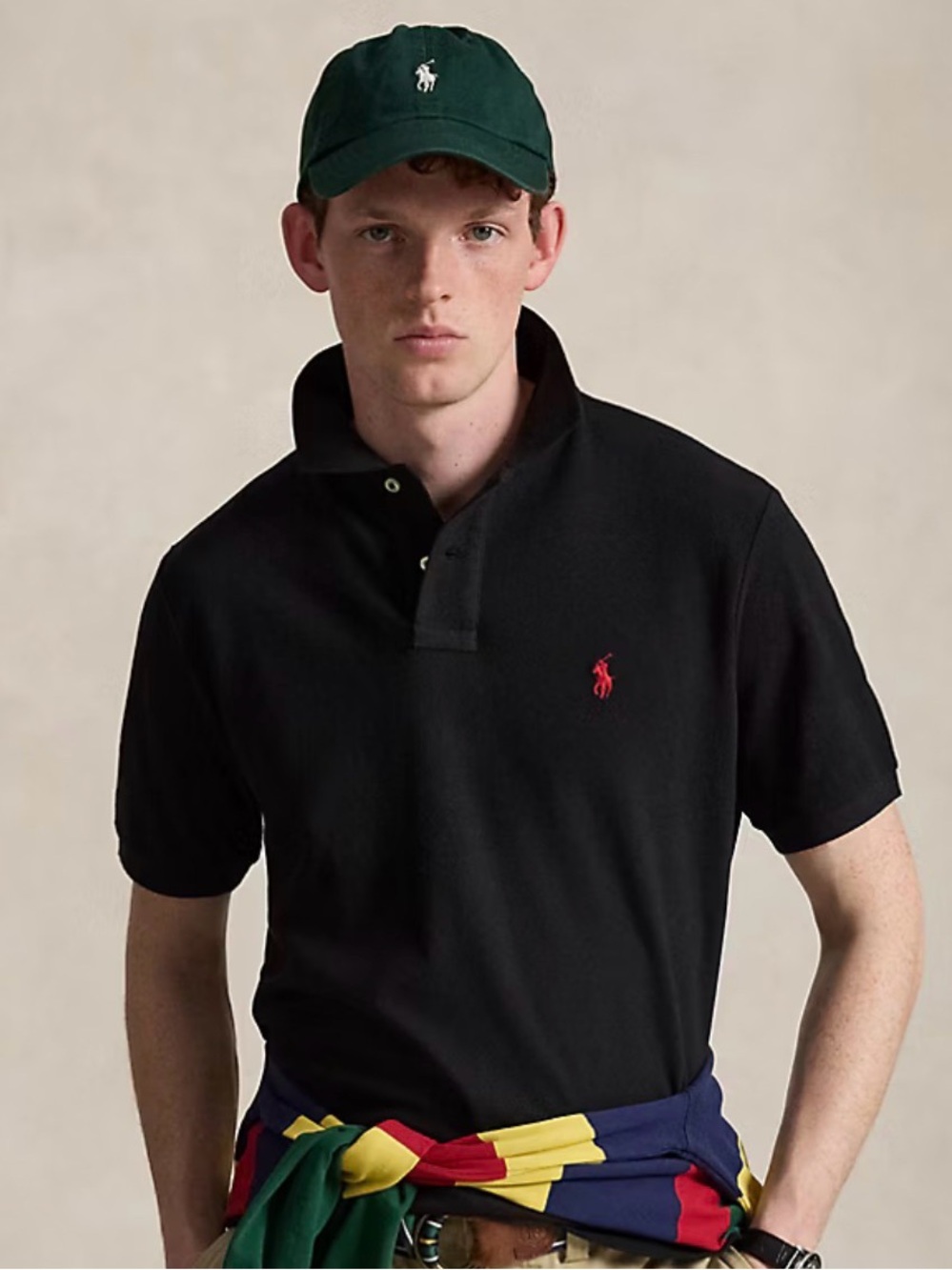 Polo by Ralph Lauren Black Polo with Red Pony Logo
